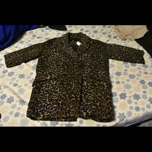 Genuine Coach Wool Coat - Ocelot/Leopard Print